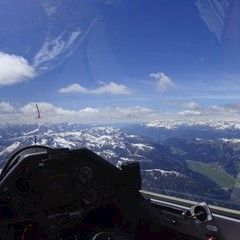 Flugwegposition um 11:36:45: Aufgenommen in der Nähe von Gemeinde Kötschach-Mauthen, Österreich in 2621 Meter